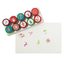 Load image into Gallery viewer, Season&#39;s Greetings Self-Inking Stamp Set
