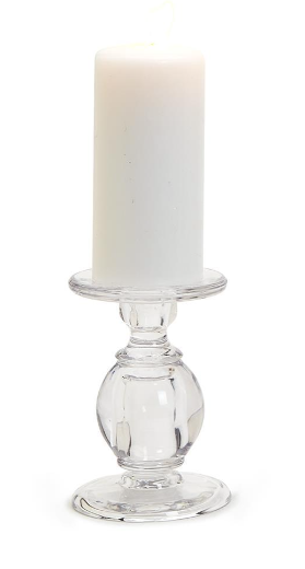 High-Glass Pedestal Candleholder