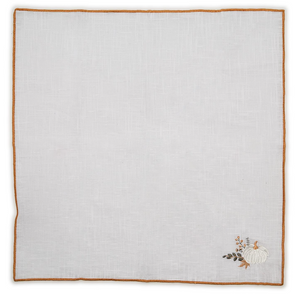 Heirloom Harvest Embroidered Cloth Napkins - Set of 4