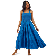 Load image into Gallery viewer, Coastal Cool Smocked Tiered Maxi Dress
