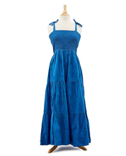Load image into Gallery viewer, Coastal Cool Smocked Tiered Maxi Dress
