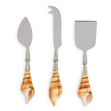 Load image into Gallery viewer, Seashells Cheese Knives - Set of 3
