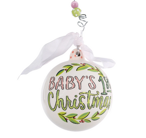 Pink Eggs Baby's 1st Ornament