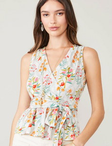 Lorelei Wrap Top Queenie Topiary White