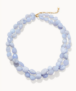 Spartina 449 The Bluff Necklace Blue Chalcedony - 18"