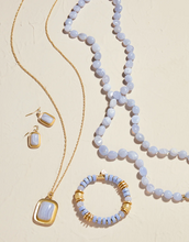 Load image into Gallery viewer, Spartina 449 The Bluff Necklace Blue Chalcedony - 18&quot;
