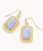 Load image into Gallery viewer, Stone Drop Earrings - Blue Chalcedony
