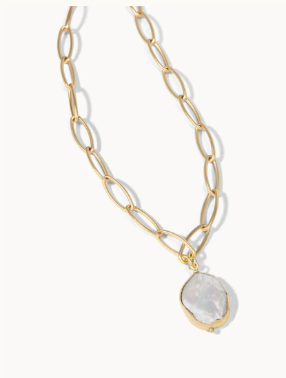 Spartina 449 Coin Pearl Chunky Necklace - 17