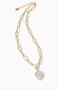 Spartina 449 Coin Pearl Chunky Necklace - 17"