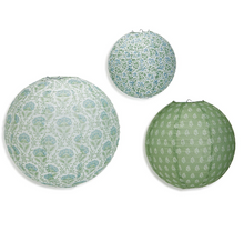 Load image into Gallery viewer, Countryside Lanterns - Green Set of 3
