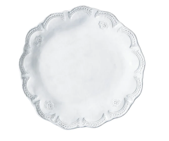 Vietri Incanto Lace European Dinner Plate