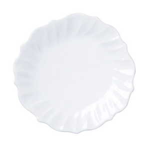 Incanto Stone Ruffle Dinner Plate - White