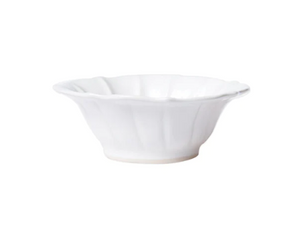 Incanto Stone Ruffle Cereal Bowl - White