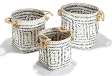 Load image into Gallery viewer, Perivilos Hand-Crafted Baskets with Jute Rope Handles
