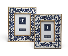 Load image into Gallery viewer, Blue Belle Bone Inlay Photo Frame
