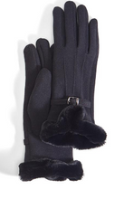 Load image into Gallery viewer, Cashmere-like Gloves With Faux Fur Cuff

