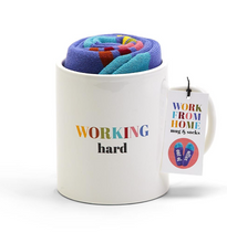 Load image into Gallery viewer, Working Hard Mug And Out Of Office Socks Gift Set
