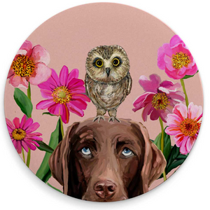 Dogs And Birds Coasters - S/4