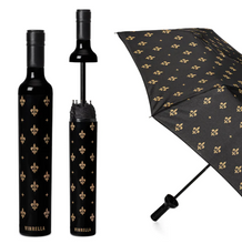 Load image into Gallery viewer, Fleur de Lis Wine Bottle Umbrella
