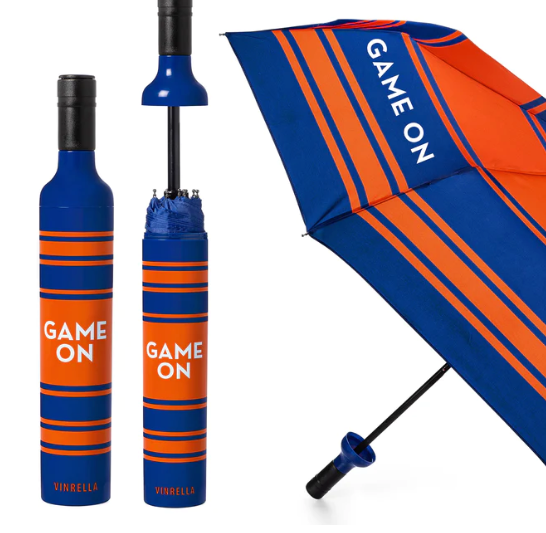 Game On Blue/Orange Bottle Umbrella