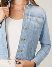 Load image into Gallery viewer, Spartina 449 Leah Denim Jacket Grove Wash
