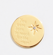 Classic Locket Note Gem Reach for the Stars

