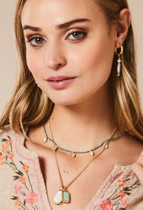 Spartina 449 Low Tide Hoop Earrings Pearl