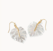 Load image into Gallery viewer, Spartina 449 Monstera Earrings Pearlescent
