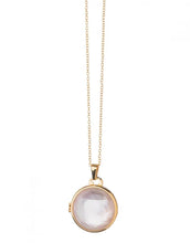 Load image into Gallery viewer, Spartina 449 Round Locket Necklace 32“ Pearlescent
