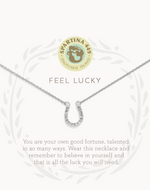 Sea La Vie Feel Lucky Necklace silver on a card