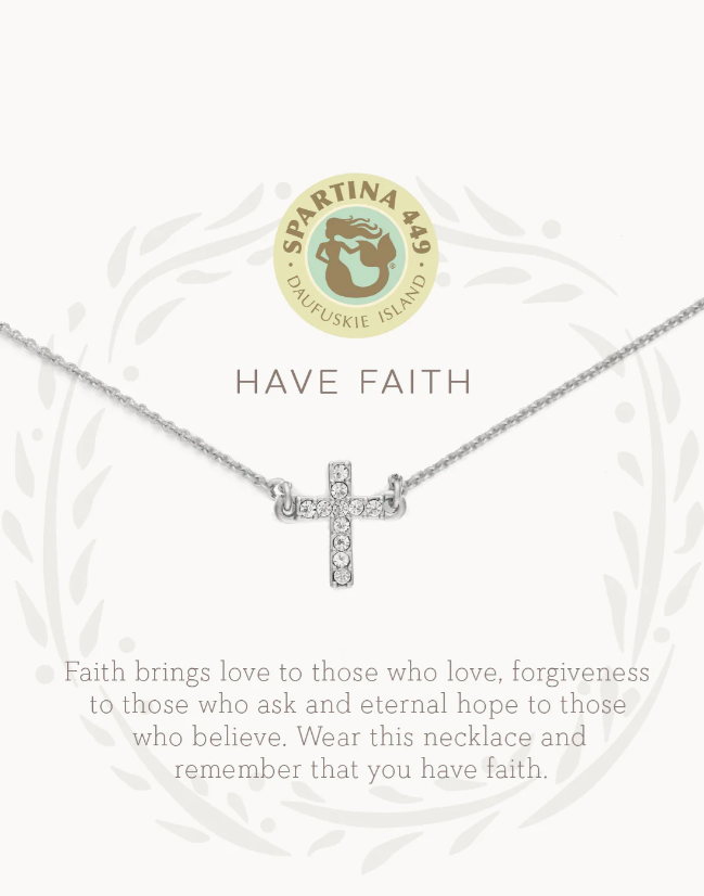 Spartina 449 Sea La Vie Necklace Have Faith/Cross