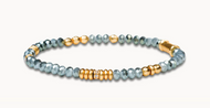 Spartina 449 Stretch Bracelet 4mm - Grey Blue