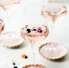 Load image into Gallery viewer, Vietri Contessa Clear Wine Glass with pink drink
