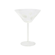 Vietri Drop White Martini Glass - FINAL SALE