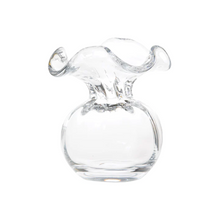 Load image into Gallery viewer, Vietri Hibiscus Clear Glass Fluted Vase
