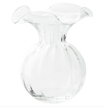 Load image into Gallery viewer, Vietri Hibiscus Clear Glass Fluted Vase
