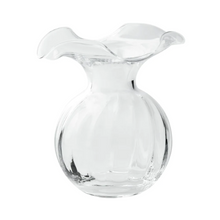 Load image into Gallery viewer, Vietri Hibiscus Clear Glass Fluted Vase
