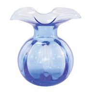 Vietri Hibiscus Glass Cobalt Medium Fluted Vase