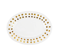 Vietri Medici Gold Medium Oval Platter - FINAL SALE