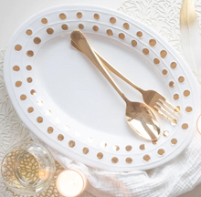 Load image into Gallery viewer, Vietri Medici Gold Medium Oval Platter - FINAL SALE
