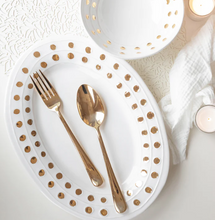Load image into Gallery viewer, Vietri Medici Gold Medium Oval Platter - FINAL SALE
