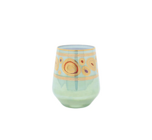 Load image into Gallery viewer, Vietri Regalia Stemless Wine Glass Aqua
