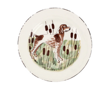 Load image into Gallery viewer, Salad plate painted with a Spaniel
