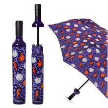 Load image into Gallery viewer, Vinrella Coral Reef Bottle Umbrella three views
