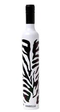 Load image into Gallery viewer, Vinrella Zebra Bottle Umbrella closed bottle

