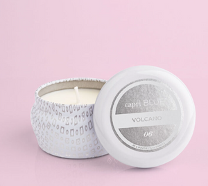 Volcano Signature White Mini Tin Candle - 3 oz