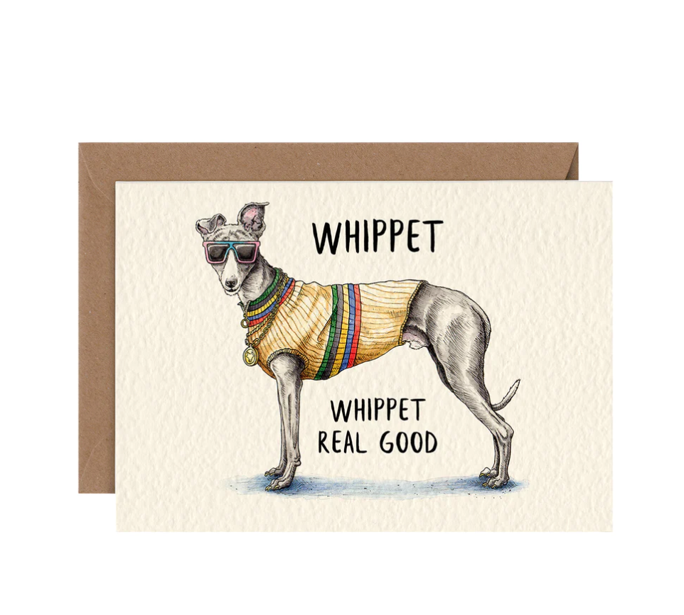 Whippet Greeting Card