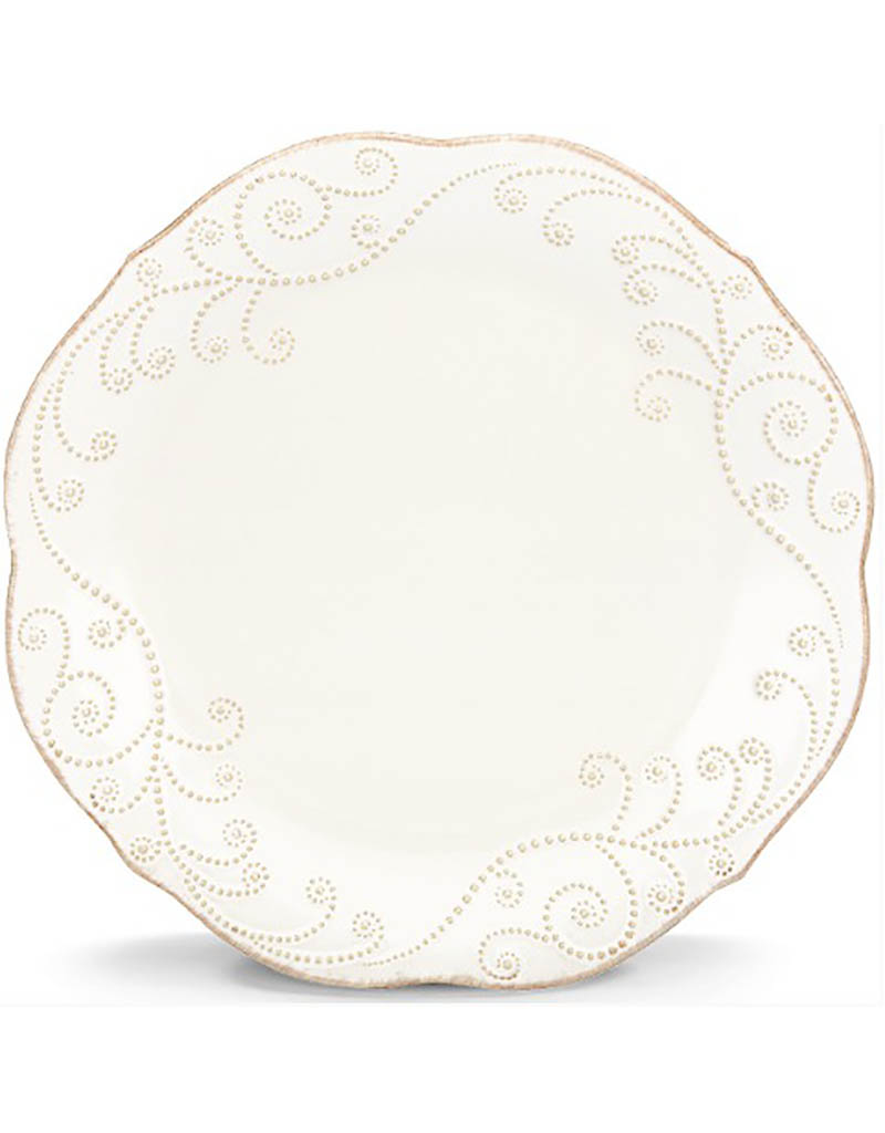 French Perle White Dinner Plate - 10.75