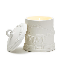 Load image into Gallery viewer, Equus Cedar and Leather Scent Bisque Lidded Candle
