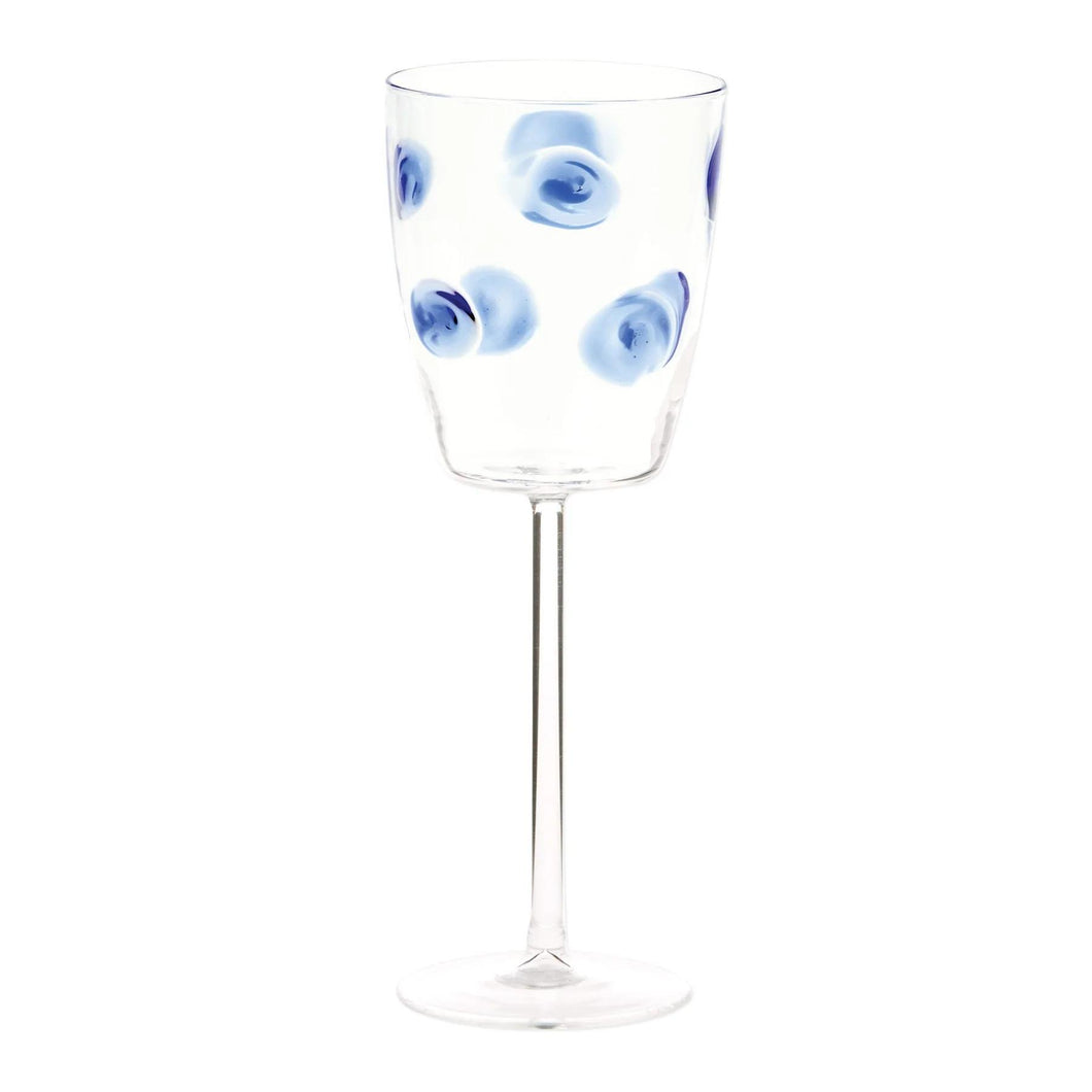 Drop Wine Glass - Blue